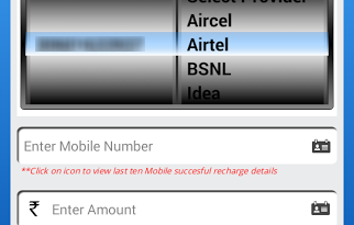 Recharge Mobile from SBI App